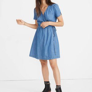 NWT Madewell Denim Wrap Dress size S